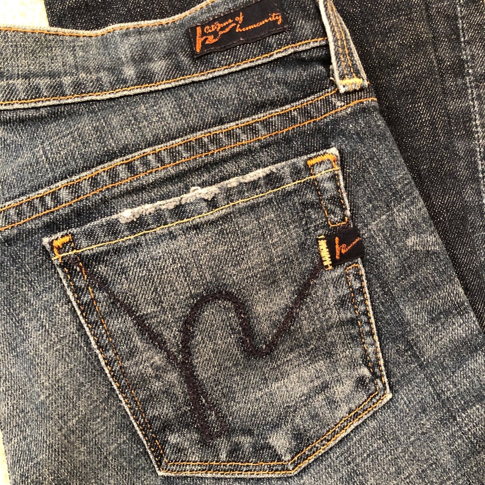 CITIZENS OF HUMANITY Low Waist Cropped Jeans